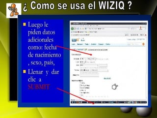 ¿ Como se usa el WIZIQ ? 