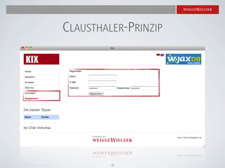 CLAUSTHALER-PRINZIP




         28
 