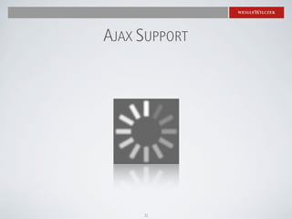 AJAX SUPPORT




     31
 