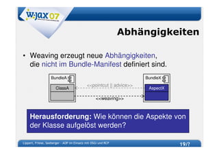 W-JAX 07 - AOP im Einsatz mit OSGi und RCP