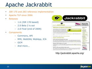 JCR - Java Content Repositories | PDF