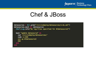 Chef & JBoss

 