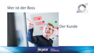 Wer ist der Boss
Der Kunde
06.11.2018 33
 