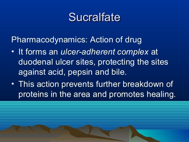 Ulcer Medicine Carafate