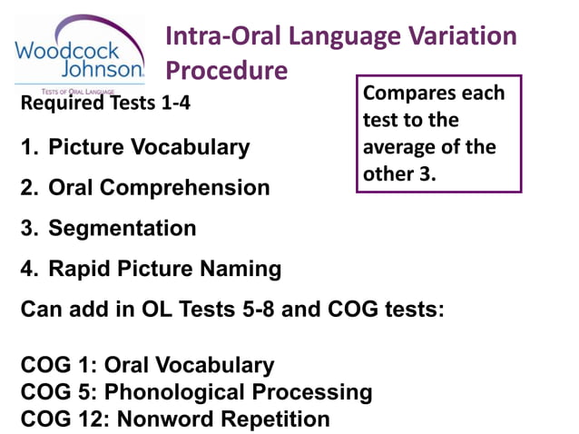 WJ IV NASP 2014 workshop: Variation and comparison procedures & PSW ...