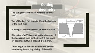 Water jet machining and Abrasive water jet machining | PPTX