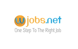 Jobs.net
One Step To The Right Job
 