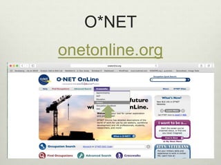 O*NET
onetonline.org
 