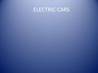 ELECTRIC CARS

 