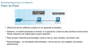Networks connect devices to share data and resources. | PPTX