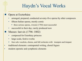 WK 10 & 11 - 18th Century, Early Classical Period Opera, VOcal ...