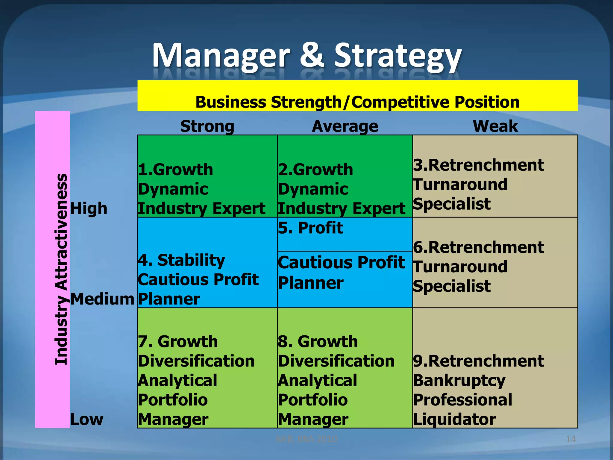 Manager & StrategyMIB, BBA 201014