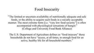 Hunger and Food Insecurity | PPTX