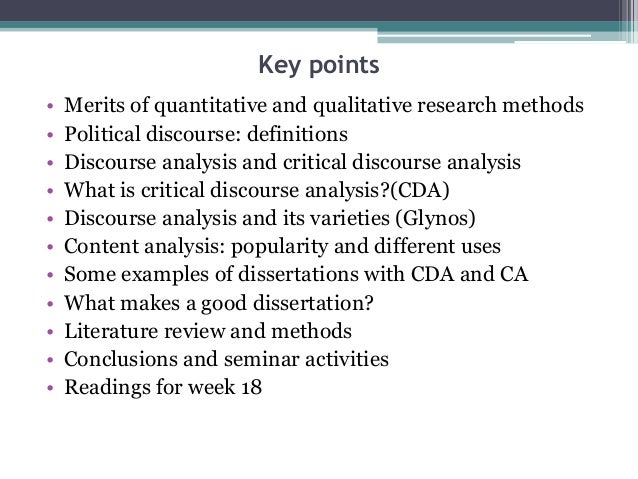 Discourse analysis thesis methodology