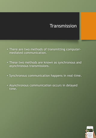 Computer-Mediated Communication | PPTX | Web Conferencing | Computer ...