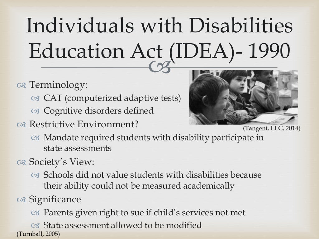 Wk1 History of Special Education
