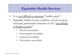 Introduction to Health Systems & Health Services Systems | PDF