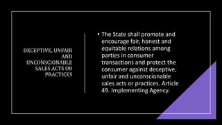 The Consumer Act of the Philippines | PDF