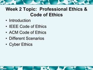 professional ethics | PPT
