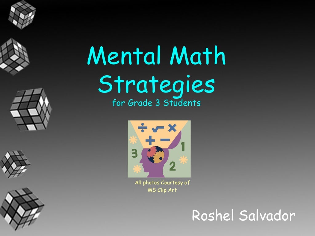 Mental Math Strategies for Grade 3
