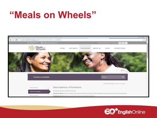 “Meals on Wheels”
 