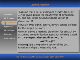WK3 - Multi Layer Perceptron (1).ppt in machine learning | PPT