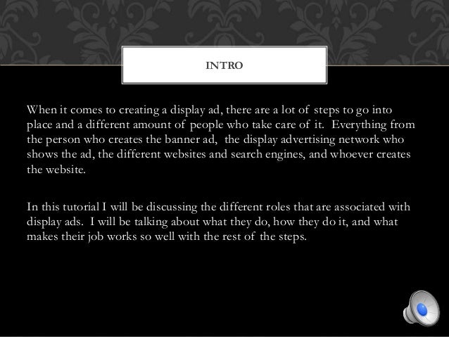 Display Ad Tutorial