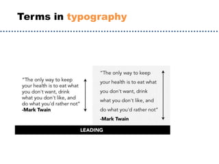Terms in typography
 