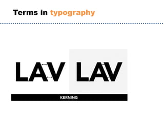 Terms in typography
 