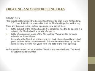 imr504 classification and filing system week 4 | PPT