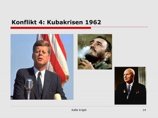 Kalla kriget 14
Konflikt 4: Kubakrisen 1962
 