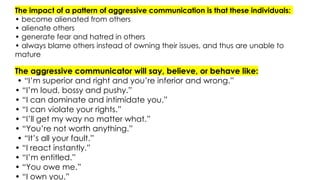 Intimidating Pattern Communicative Styles - Speech Styles Grade 9 | PPTX