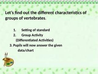 Wk5 Characteristics of Vertebrate Animals.pptx