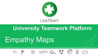 University Teamwork Platform
Empathy Maps
 