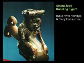 Shang Jade
Kneeling Figure
(Note royal Hairstyle
& fancy Girdle-Knot)
 