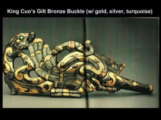 King Cuo’s Gilt Bronze Buckle (w/ gold, silver, turquoise)
 