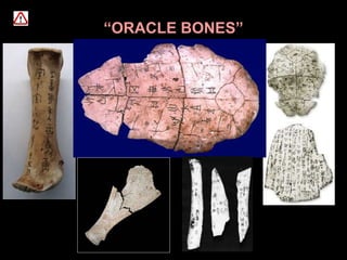 “ORACLE BONES”
 