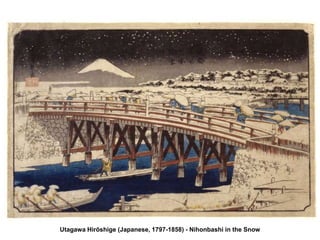 Utagawa Hirōshige (Japanese, 1797-1858) - Nihonbashi in the Snow
 