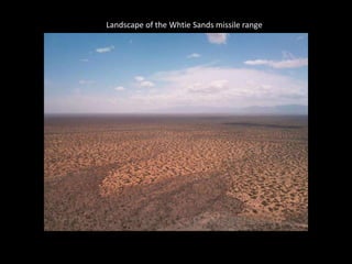Landscape of the Whtie Sands missile range
 