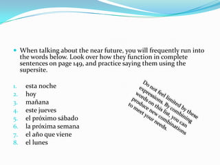 Asking questionsUse the same forms to ask your questions:¿voy a?  “¿am I gonna…?”¿vas a?  “¿are you gonna…”¿va a?  “¿is hegonna…”¿va a?  “¿is she gonna…”¿vamos a?  “¿are wegonna…”¿van a?  “¿are they gonna”What are some questions you could ask using these?