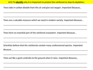 Wk9 - Explain the need to protect and conserve tropical rainforests.pptx