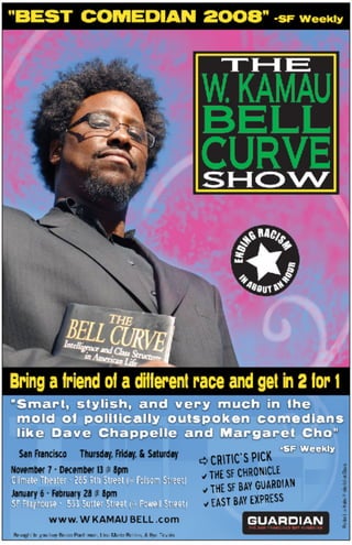 The W. Kamau Bell Curve poster