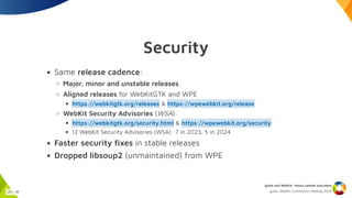 Igalia and WebKit: Status update and plans | PDF