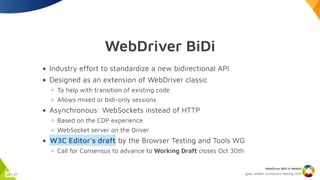 WebDriver BiDi in WebKit | PPT