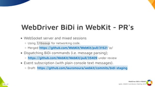 WebDriver BiDi in WebKit | PDF