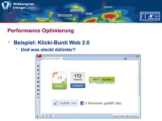 Performance Optimierung
 Beispiel: Klicki-Bunti Web 2.0
 Und was steckt dahinter?
 