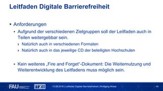 WKE2018: Leitfaden Digitale Barrierefreiheit