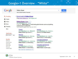 Google+1 Overview – “White” 