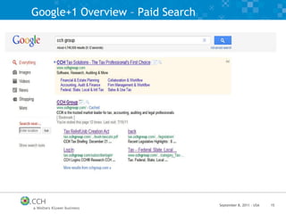 Google+1 Overview – Paid Search 