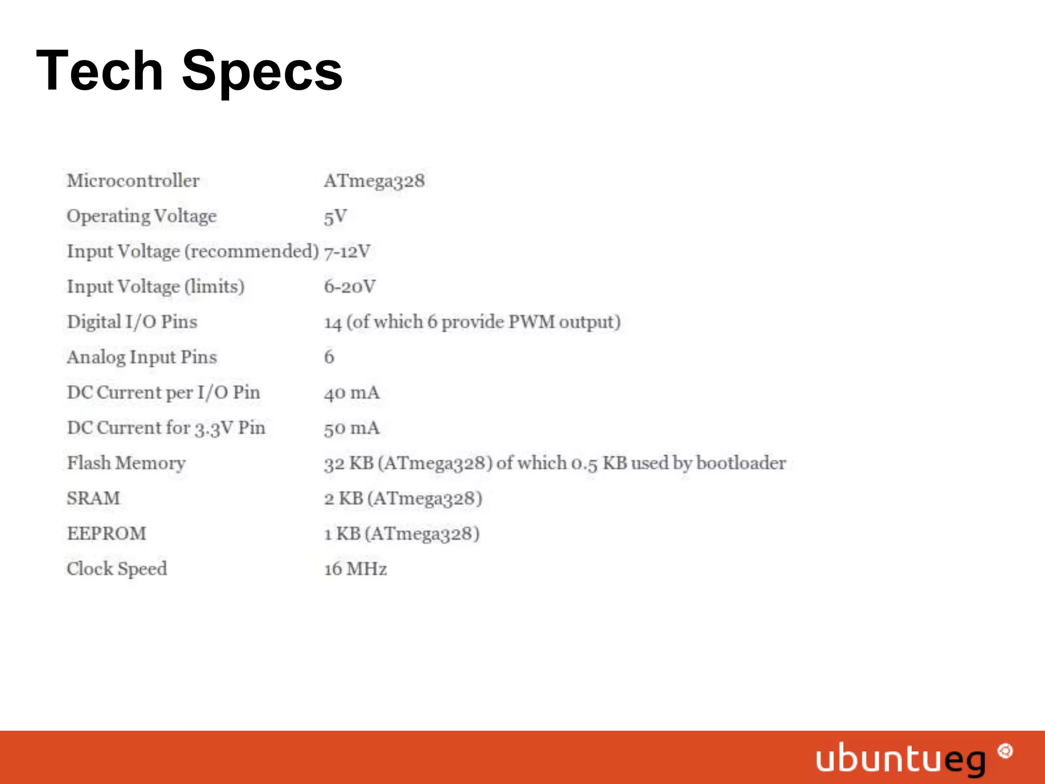 Tech Specs 
